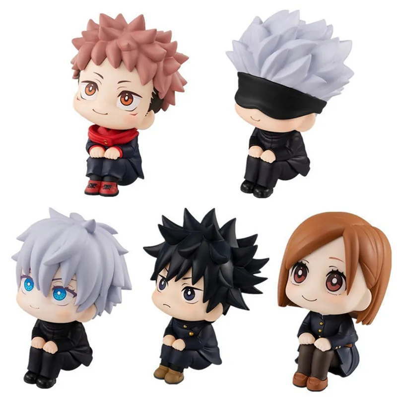 Anime Jujutsu Kaisen Figures Doll PVC Yuji Gojo Nobara Fushiguro Megumi Action Figure Model Toys Collectable Decoration