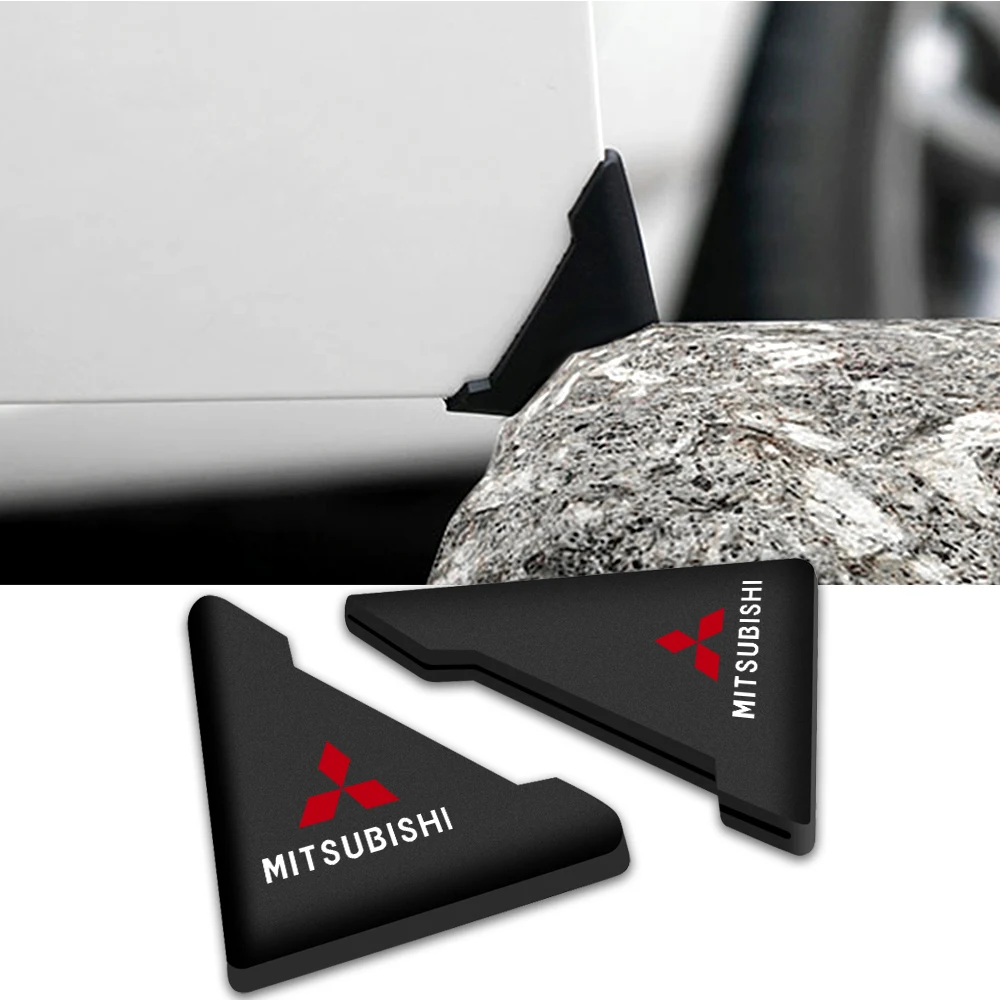 2Pcs Car Door Corner Cover Anti-collision Bumper Sticker For Mitsubishi  Asx Lancer 10 Outlander 3 l200 Xpander 4 Montero V73