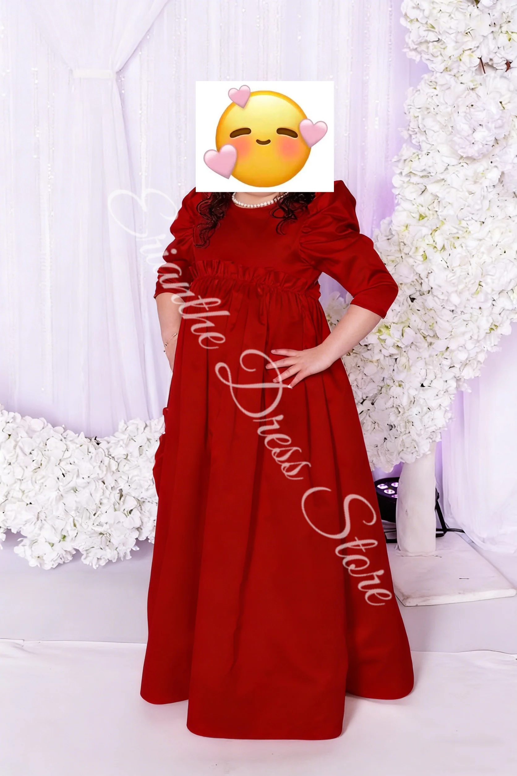 Robe à fleurs élégante pour filles, pour mariage, taille haute, en Satin, longueur au sol, fête d'anniversaire pour enfants, robes de bal de première Communion personnalisées