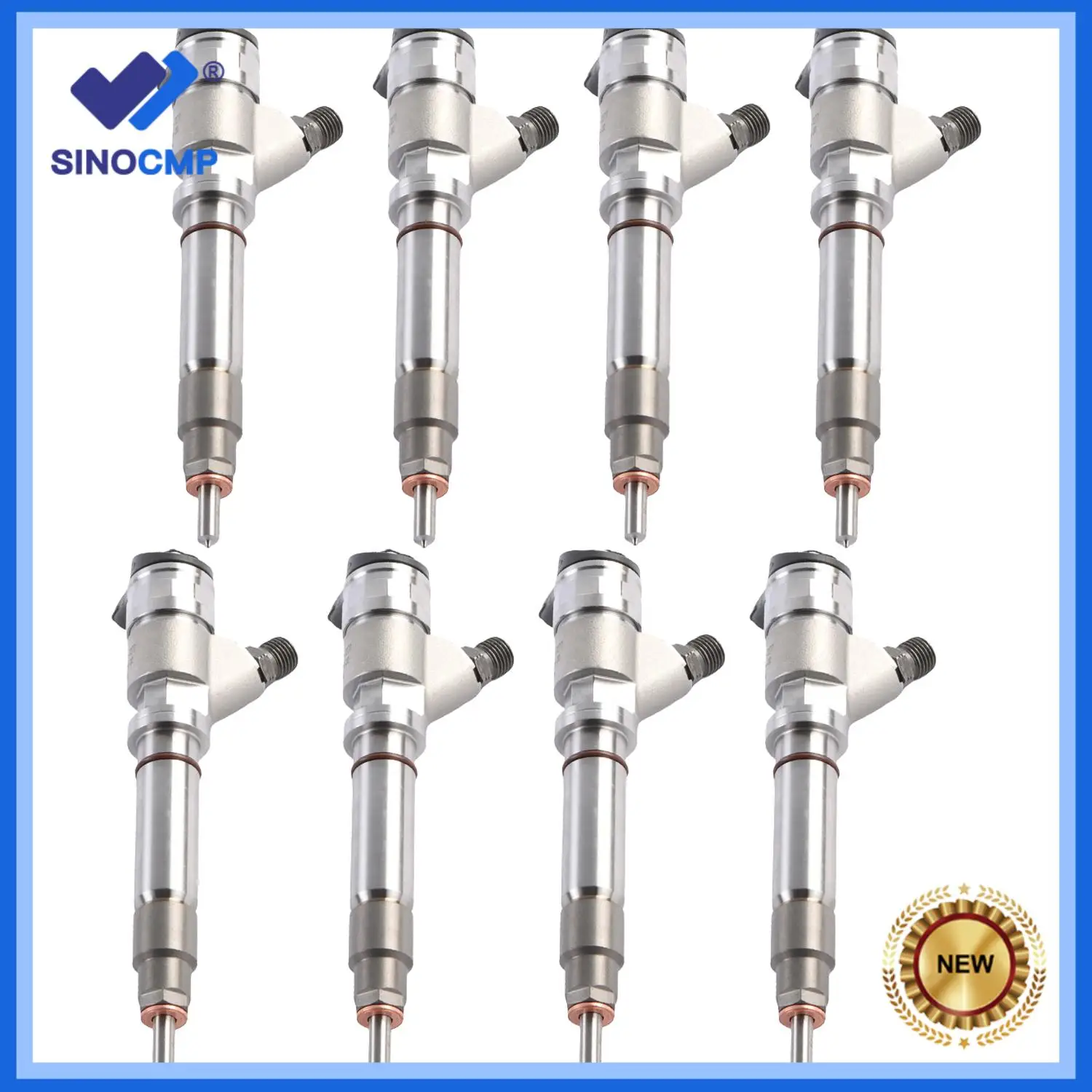 

8pcs 0445120082 Fuel Injectors For LMM 2007.5-2010 DURAMAX 6.6L New Diesel Excavator Accessories
