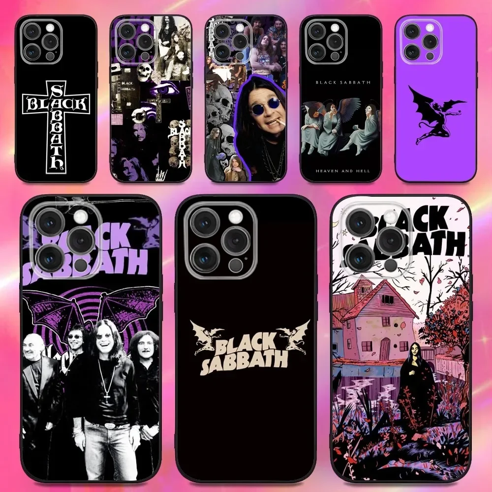 

Black Sabbath Heavy Metal Band Phone Case For iPhone 17 16 15 11 12 14 13 Pro Max Mini X XS XR 7 Plus 16E Air Shockproof Cover