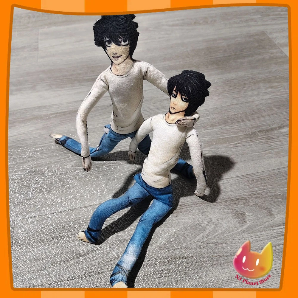 

Anime Death Note L Lawliet Cosplay Doll Plush Stuffed Dolls Iron Wire Joint Flexible Fashion Room Decoration Halloween Gifts Toy