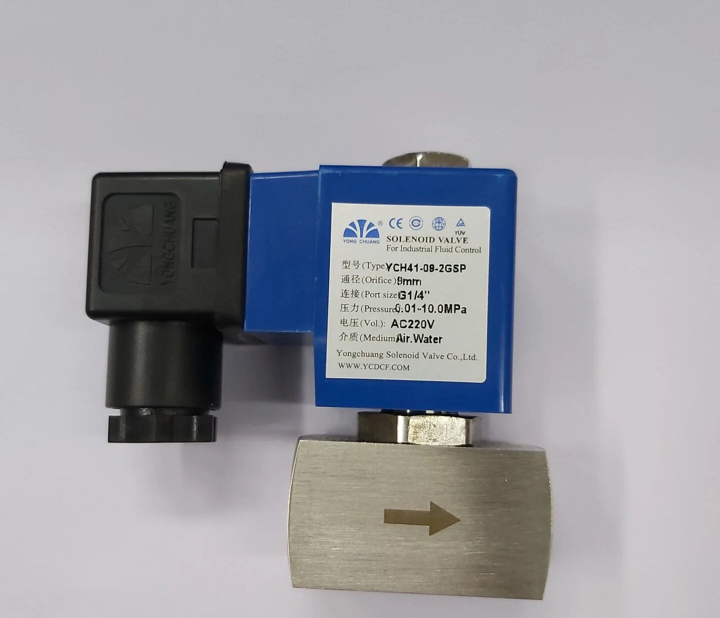 

YONG CHUANG Solenoid Valve YCH41-09-4GSP AC220V DC24V DC12V YONGCHUANG Solenoid Valve Co.,Ltd