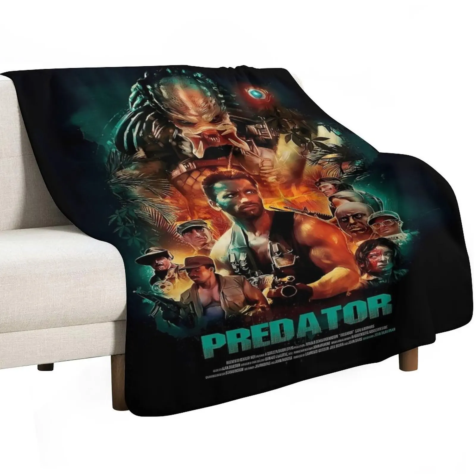 Predator Canvas Throw Blanket Blankets For Bed Travel Extra Large Throw Winter beds Weighted Blankets