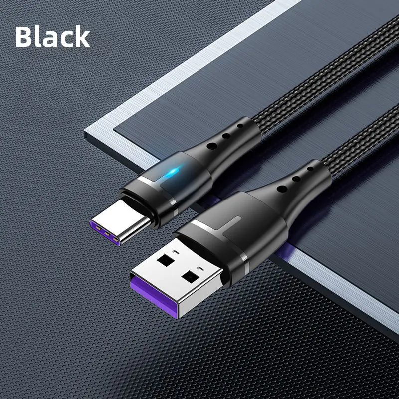 كابل شحن سريع للهاتف المحمول ، كابلات USB من النوع C ، سلك نقل البيانات ، شاومي 13 ، بوكو F5 ، هواوي ميت 40 ، 50 ، 6A ، 120 واط