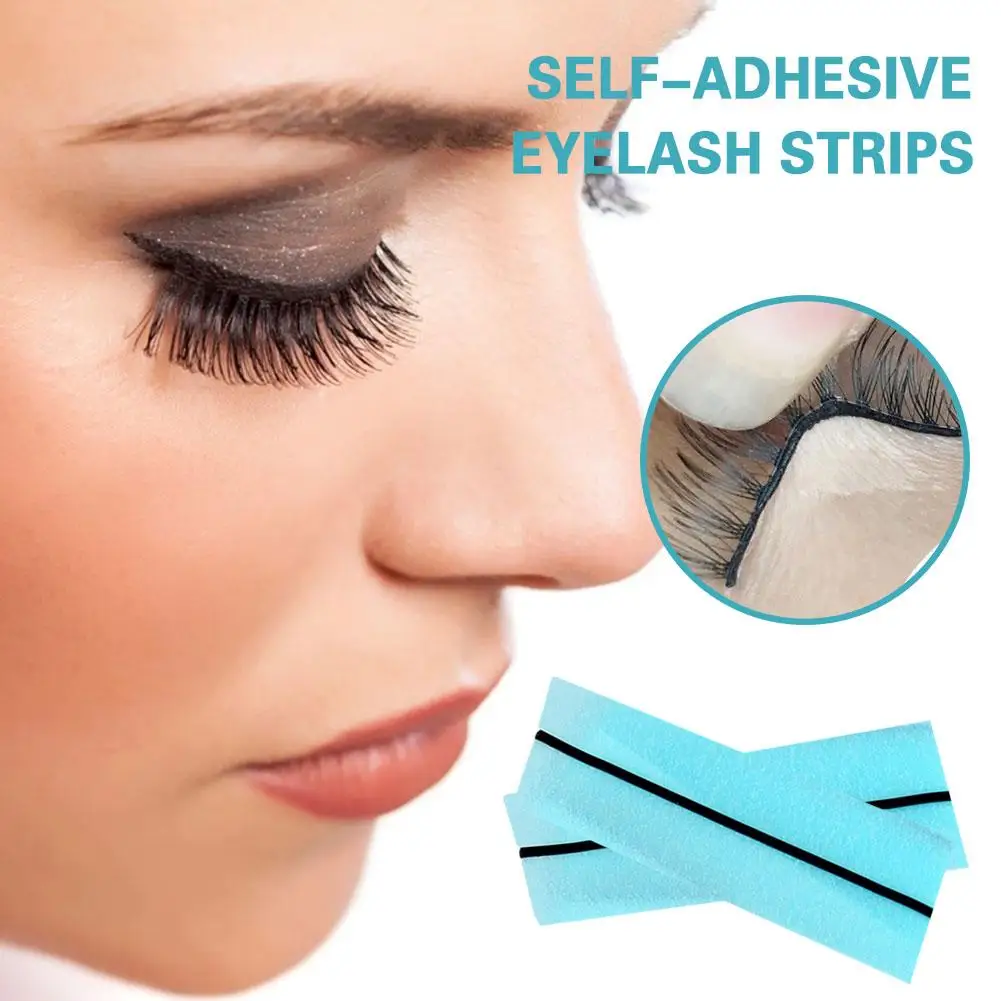 Bandes auto-adhésives réutilisables pour cils, colle pour cils, ruban adhésif sans bandes, outil de maquillage pour les yeux, auto F D7F0, 10 pièces, 40 pièces