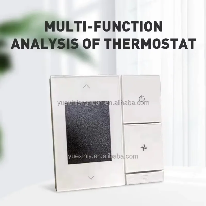 

Yesncer Intelligent 2-in-1 WIFI Control Switch 2.4GHz 0-10V DC Fan Coil Unit Thermostat for Fan Coil Unit Heating and Cooling