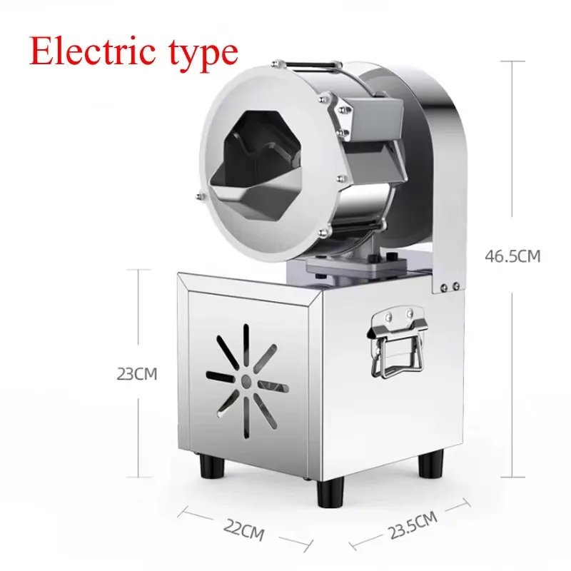 2026 Automatic Vegetable Cutting Machine Electric Potato Onion Carrot Ginger Slicer Commercial Shredder Multifunction Cutter