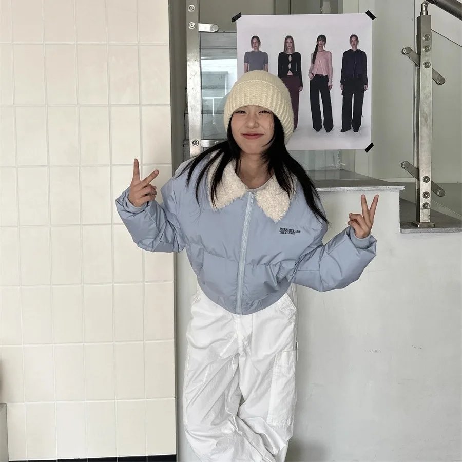 

Parkas Womens Dama Winter Flannel Quilted Gathered Waistband Turtleneck Elastic Slimming Minimalist Urban Lady’S Multicolor New