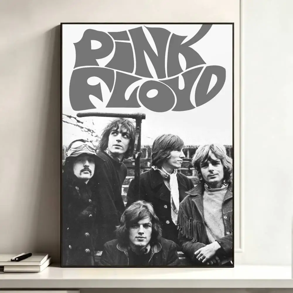 Rock Band Pink Floyd Artistic  Poster Waterproof Wall Art Sticker For Bar Living Room Vintage Decor High Quality Print Gift