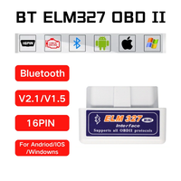 2025 Mini ELM327 V1.5/V2.1 Bluetooth OBD2 Scanner Code Reader Car Diagnostic Tools Check Engine Fault Detector 16PIN Adapter
