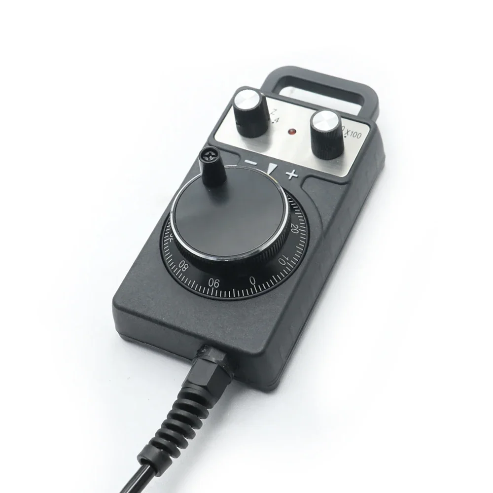 

Hand Wheel Electronic Handwheel CNC Pendant Handwheel Manually Pulse Generator DC2-L100-41-4 Axis Handwheel (100 Pulses/5V)
