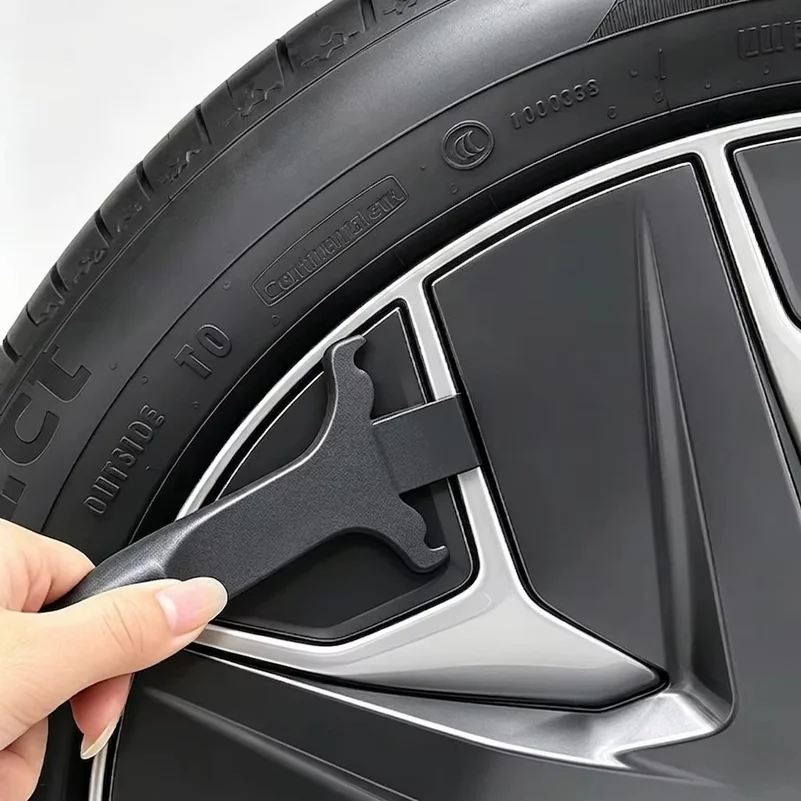 No-Scratch Wheel Hub Cap Remover Tool, Pry Bar for Tesla Model 3 Y S X Lug Nut Cover Rim Cap Removal Tire Change Auto Accessory