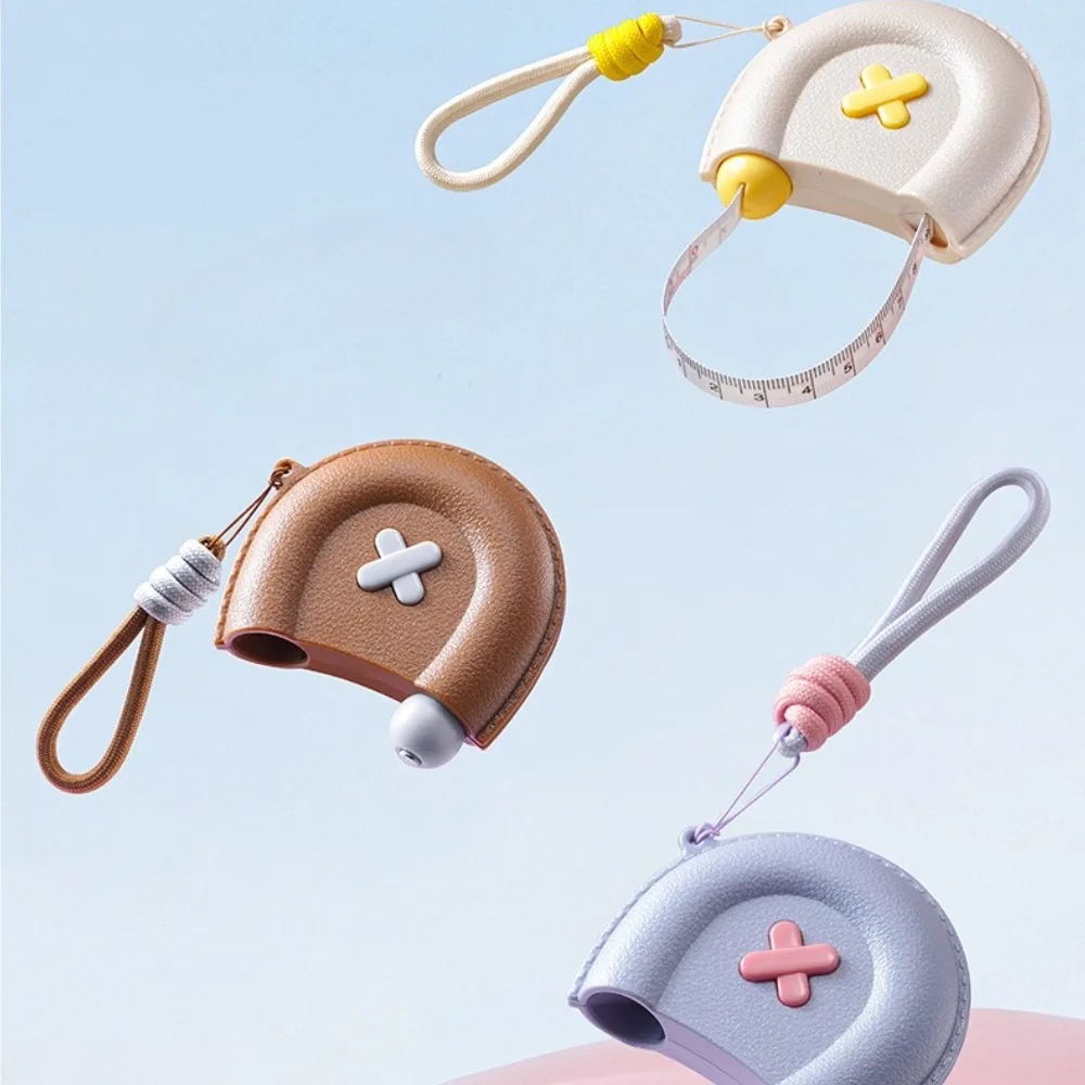 1 Piece Retractable Body Measuring Tape Portable Soft Tape Measure Auto‑Retract for Bust Waist Hip Fitness Body Sewing