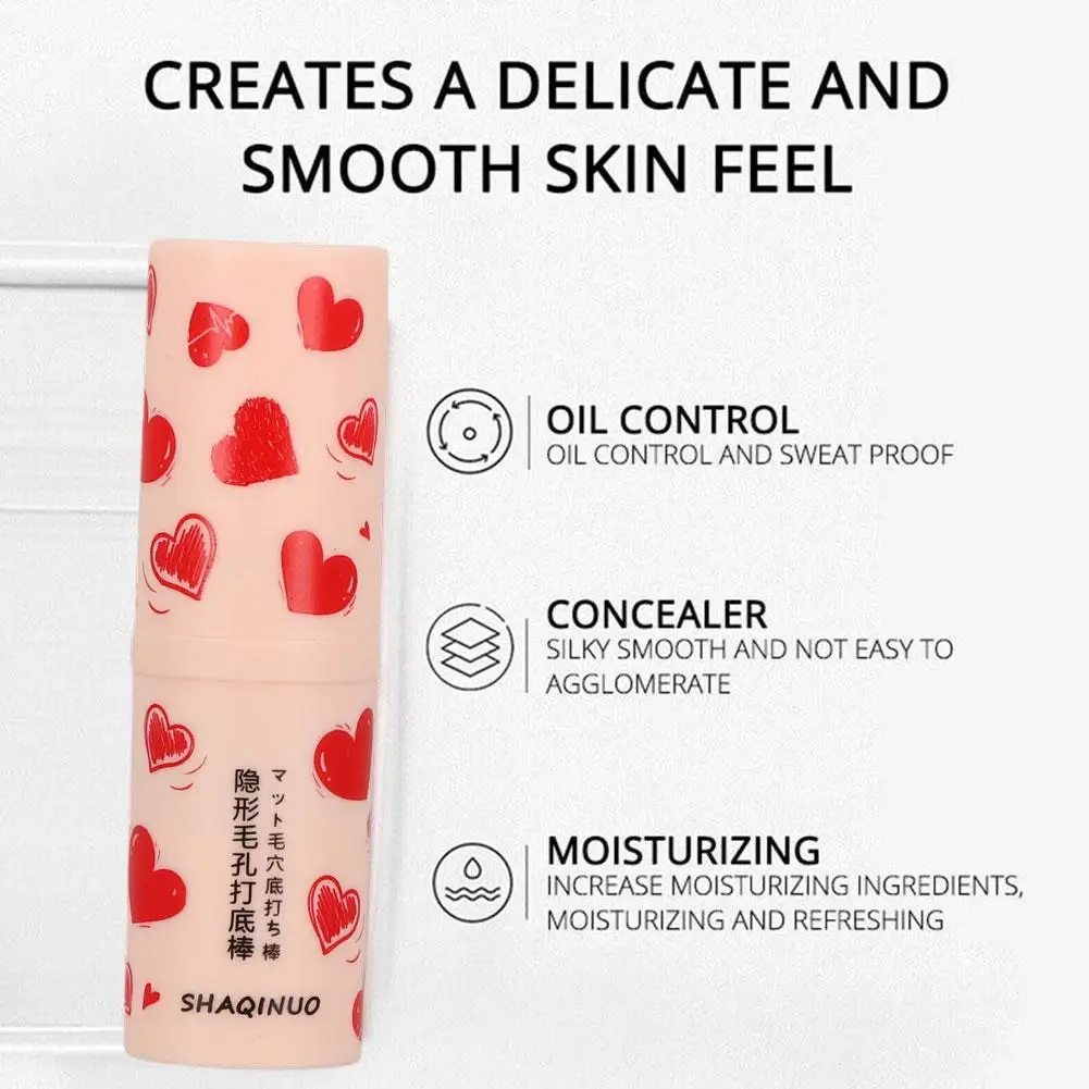 1/2 szt. Niewidoczny krem pory podkład do twarzy baza pod makijaż długotrwały korektor esencja róży olejek nawilżający podkład do twarzy w sztyfcie rozjaśniający