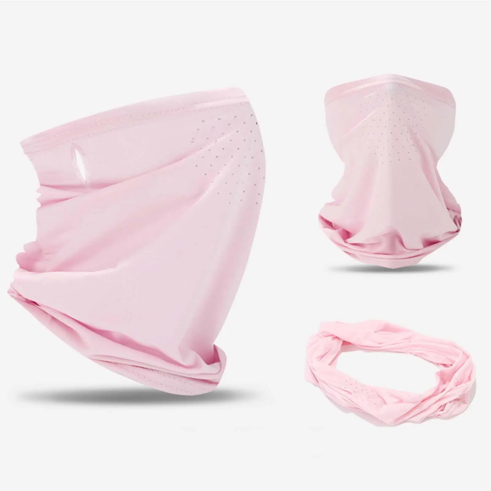 Polaina de cuello refrescante de verano para protección solar transpirable para mujer para deportes al aire libre y ciclismo