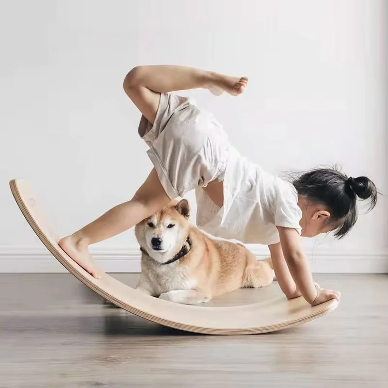 

Portable, foldable design, sensory game tools, travel-friendly, coordinated development, wooden balance board for toddlers