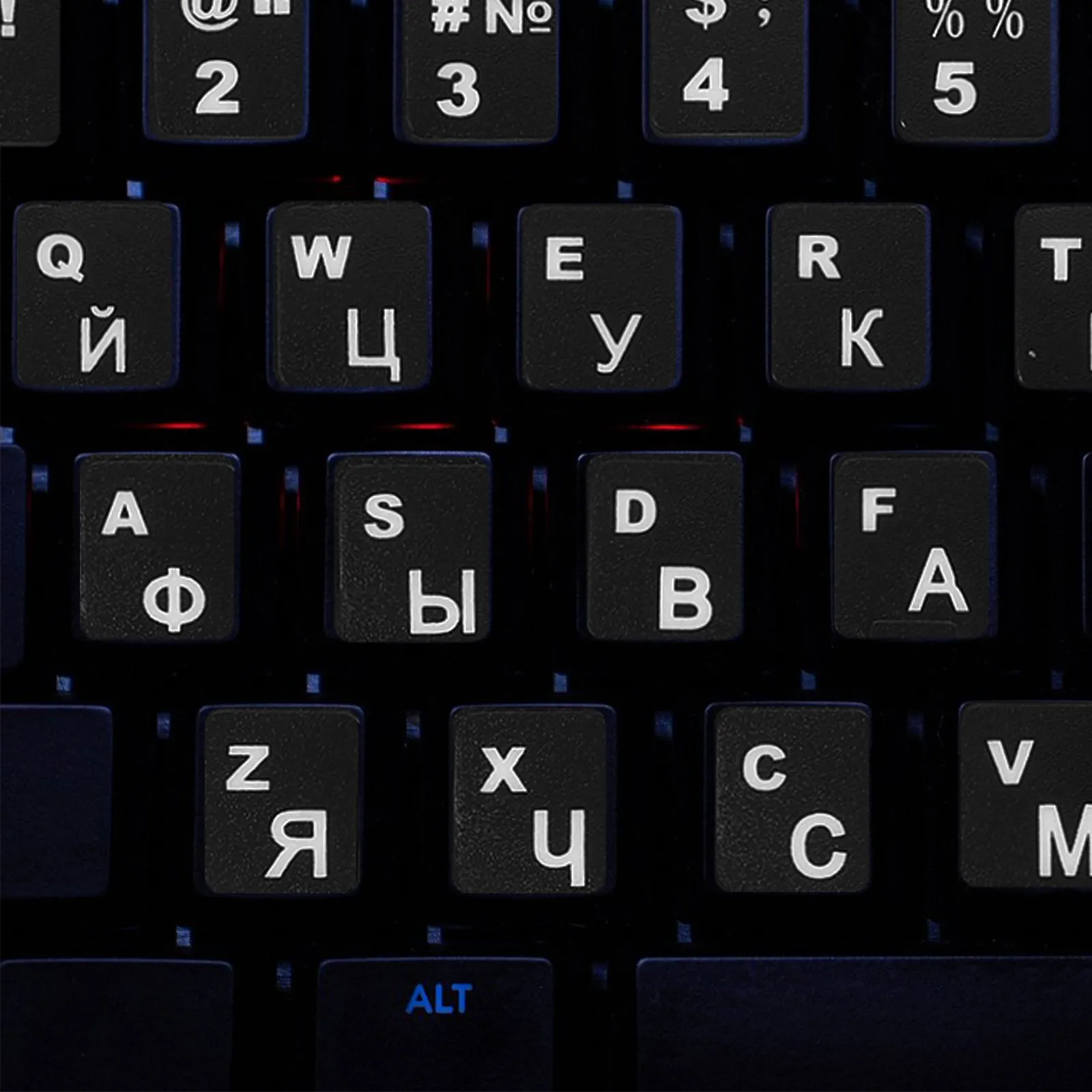 5Sheets Russian Language Keyboard Stickers Sturdy Paper Material Anti Slip Comfort Touch Versatile Compatibility Keyboard
