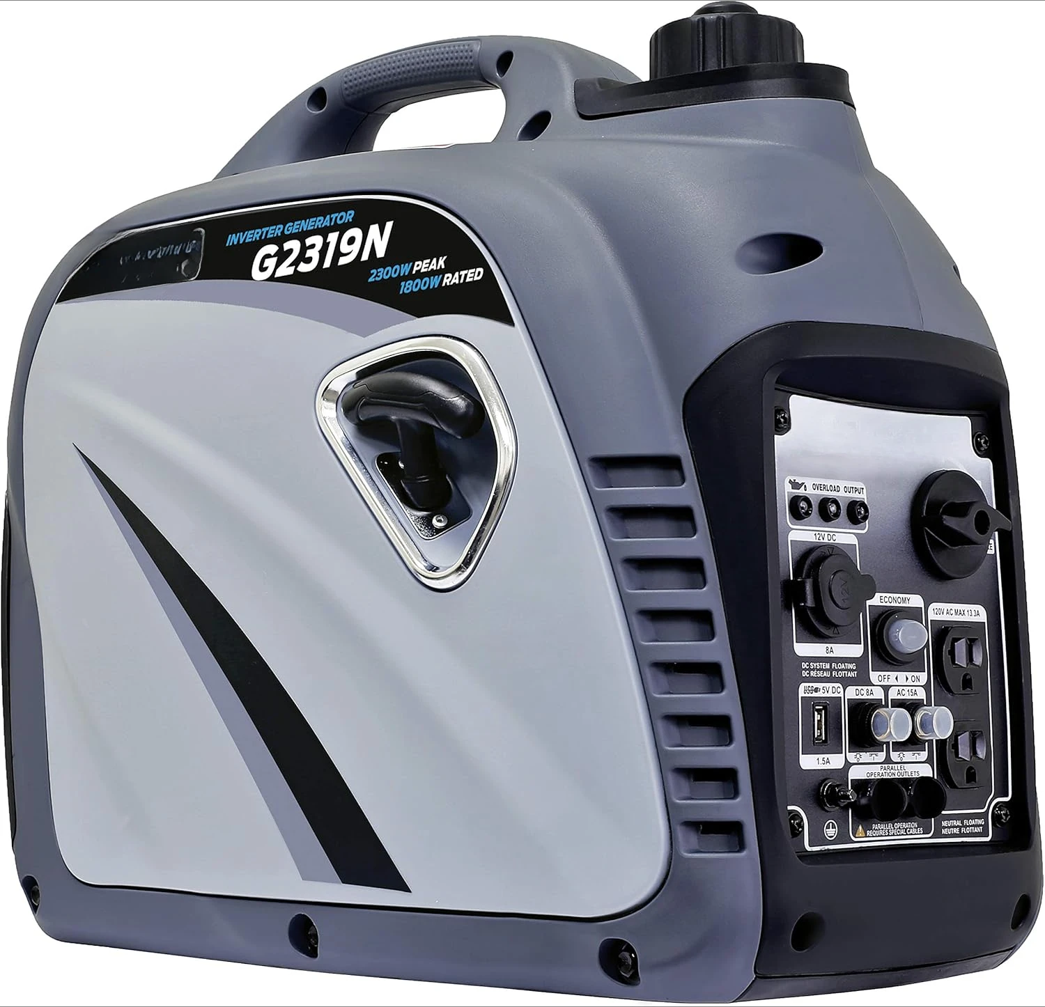 2,300W Portable Gas-Powered Quiet Inverter Generator With USB Outlet & Parallel Capability, Carb Compliant, G2319N