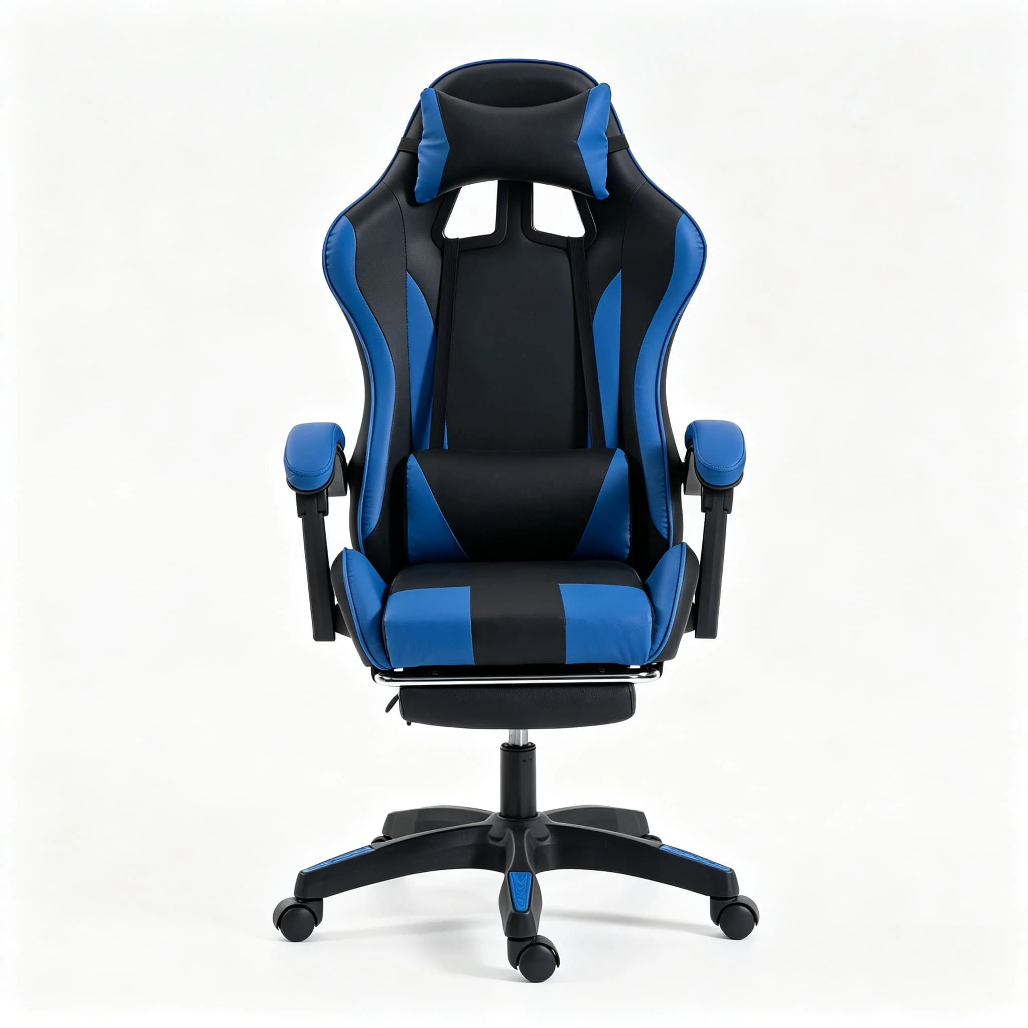 E-Sports Gaming Chair With Racing Design Ergonomic High Back Lengthened Retractable Footrest Swivel For Internet Cafe