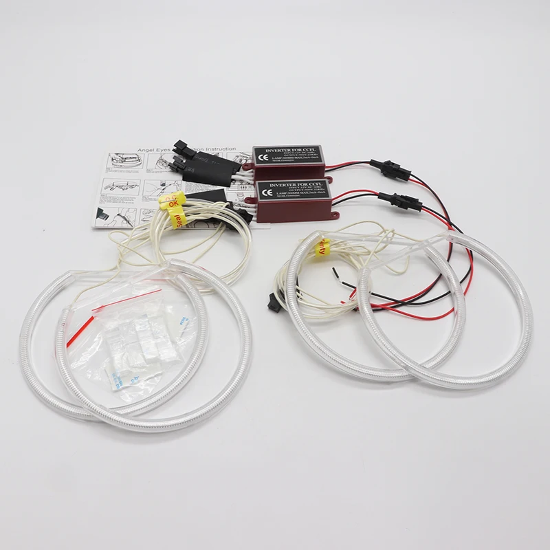 for BMW 3 series E46 316i 318i 320i 323i 325i 328i 330i 318d 1997-2006 WHITE CCFL Headlight Angel Demon Eyes Kit Light