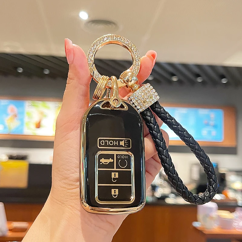 高品質の車のキーカバー,車のカバー,ホンダcrv 2020 2022 acord 2014 2016 2018 2022,パイロットHR-Vシビック,バックパック用
