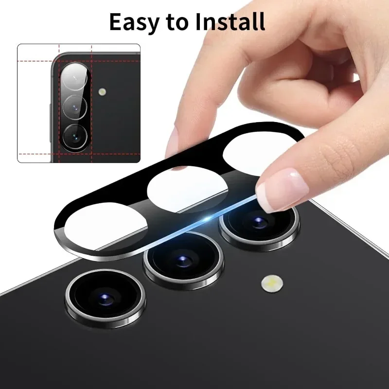 1-3pcs Camera Lens Tempered Protector for Samsung Galaxy S25 S24 S23 S22 Ultra Plus FE A16 A36 A56 A35 A55 A15 A54 A34 Ring Film