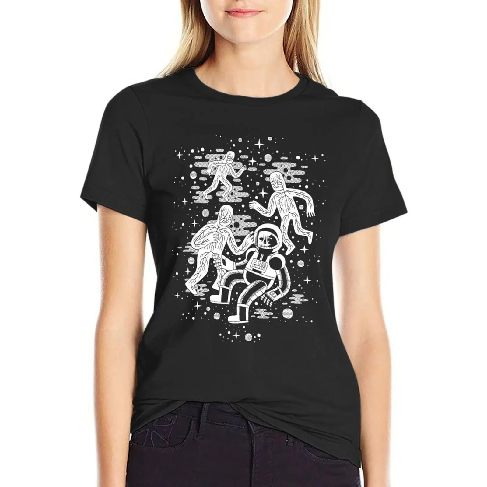 

Dead Astronaut T-Shirt hippie clothes animal prinfor customizeds summer top t shirt dress Women