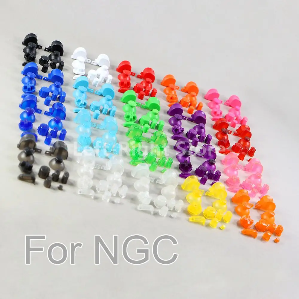 

30sets Analog Stick Cap Buttons Keypads Y X A B Z Buttons Joystick Stick Caps for Nintend Gamecube For NGC Controller