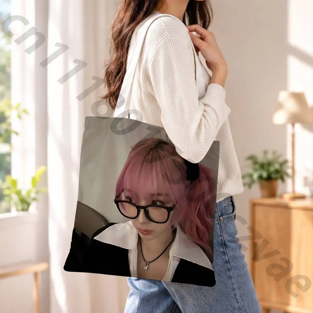 Giselle Aesthetic Reusable Fashionable Backpack Multifunctional Handbag Canvas Shopping Bag