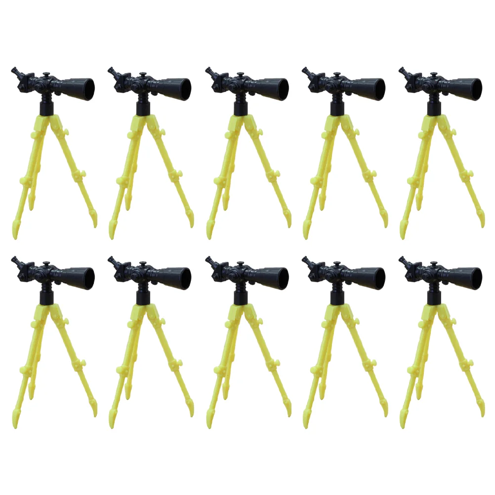 12 Pcs Mini Telescope Miniature Accessory House Accessories DIY Scene Model Toy Room Prop Decor Children Plastic Planet