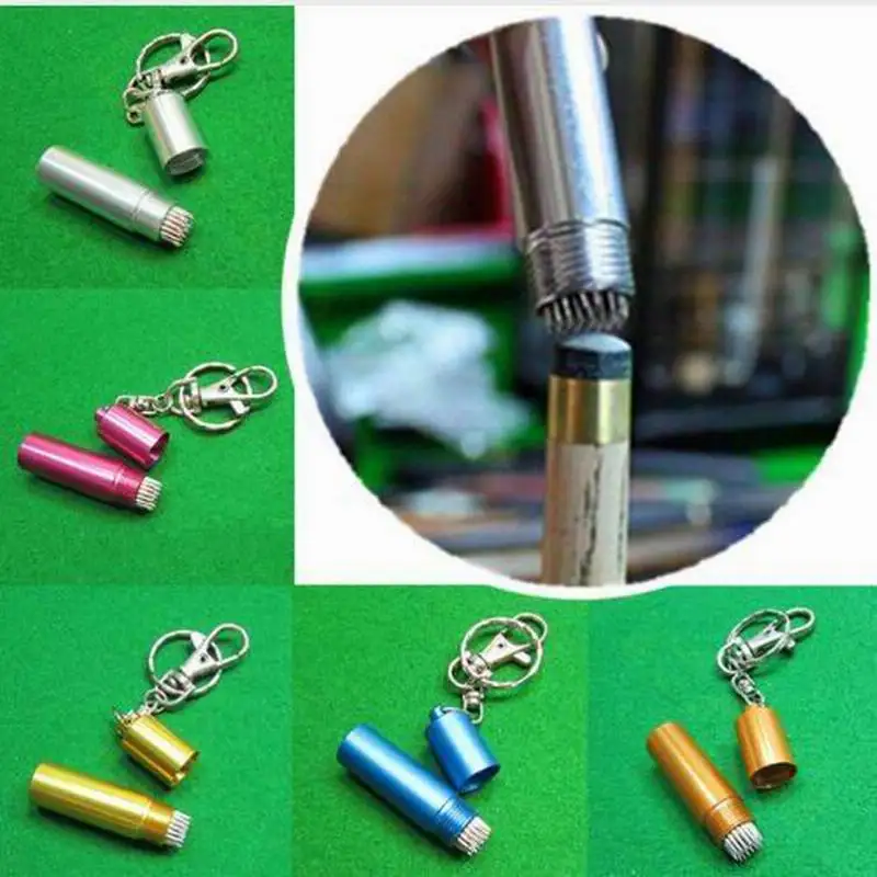 Snooker Pool Cue Tip Tool Shaper Scuffer Billiards Stick Pricker Repair Accessories Cue Needle keychain