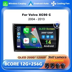 10“ For Volvo XC90 C 2004 - 2013 Car Radio DSP Stereo 4G Android 14 Multimedia Video GPS Navigation Player QLED Screen BT WIFI