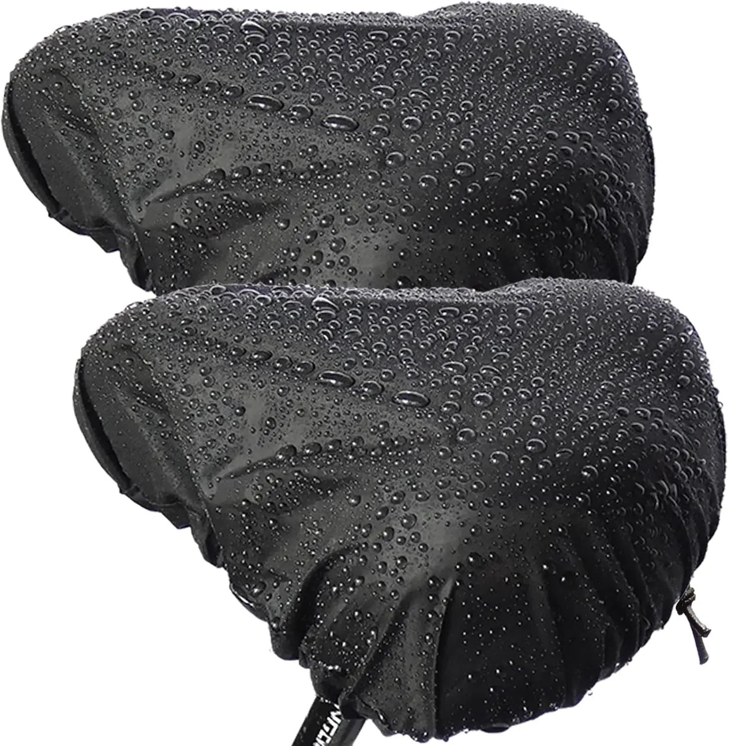 Waterproof Bicycle Seat Covers Dustproof Rainproof UV-Resistant and Windproof Easy to Install and Clean Reusable Suitable for Men’s and Women’s City Bike and Wide Seats(2pcs Black)