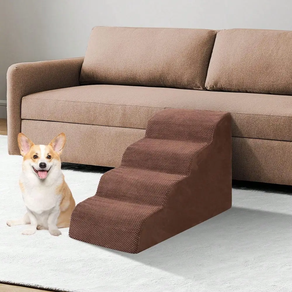 

Stairs Ramp HighDensity Foam Pet Steps, ExtraWide NonSlip Orthopedic Dog Ladder With Soft Foam Padding, For Injured Senior Pets