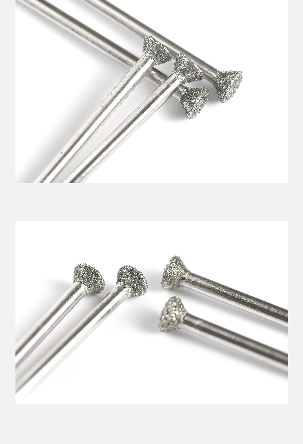 Aiguille Diamant-Schleifkopf Runder Scheibenschleifkopf 60 # 4/5/6/8/10mm für Jade-Polieren, Glätten, Rillen und Reinigung – Detail 7