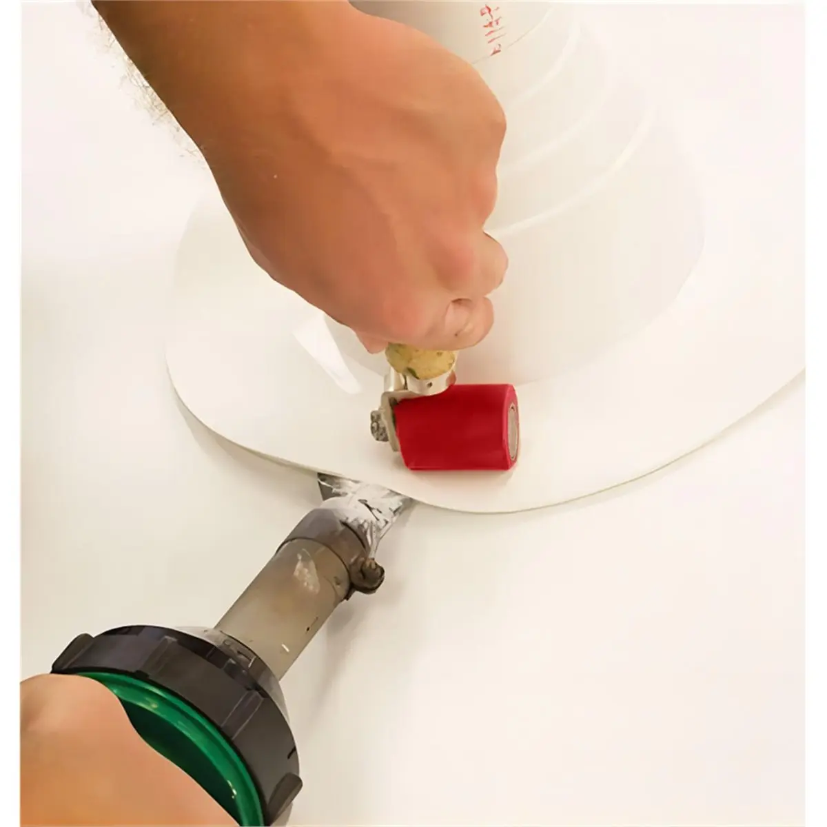 Rolo de costura, para membrana de deck de vinil para telhado de PVC // EPDM, rolo manual de silicone com amortecimento de som de áudio automotivo