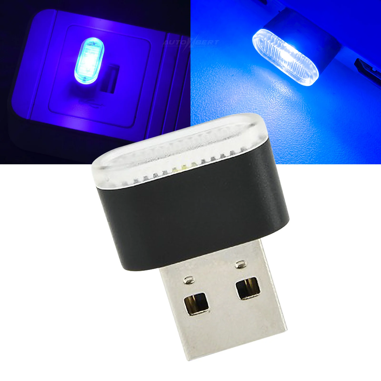 Mini USB Light LED Night Atmosphere Light Car Ambient Light Neon Interior Light Home Decoration Auto Car Desktop Wall Universal