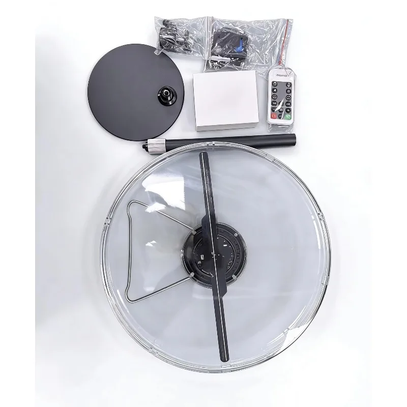 35Cm 3D Fan Table Mini Projector Light Emitting Diode Fan Display Projector 3D