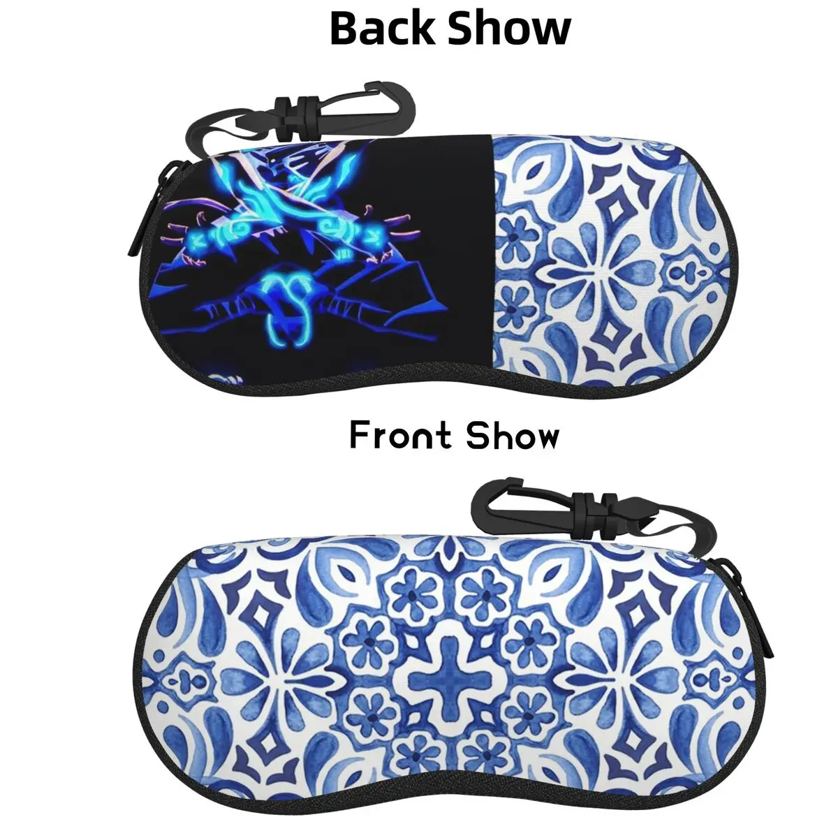 

Средиземноморская мозаичная плитка Azulejos, чехол для очков, защитная коробка для солнцезащитных очков, женская и мужская мягкая сумка для очков, сумка