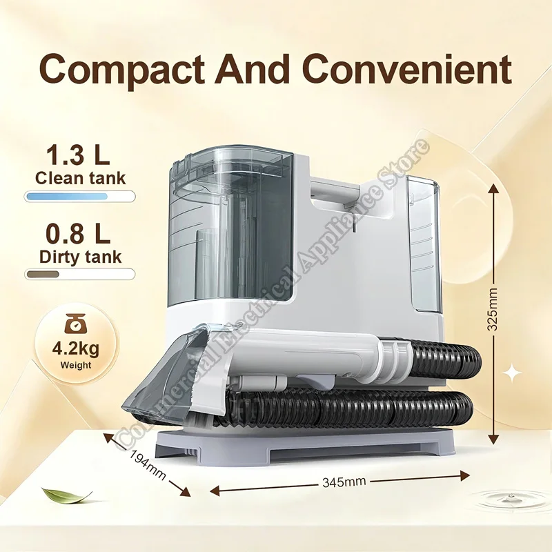 Carpet Cleaner Machine Multifunction Deep Stain Remover Portable Carpet Cleaner for Couch Car Seats Upholstery Cleaning Machine