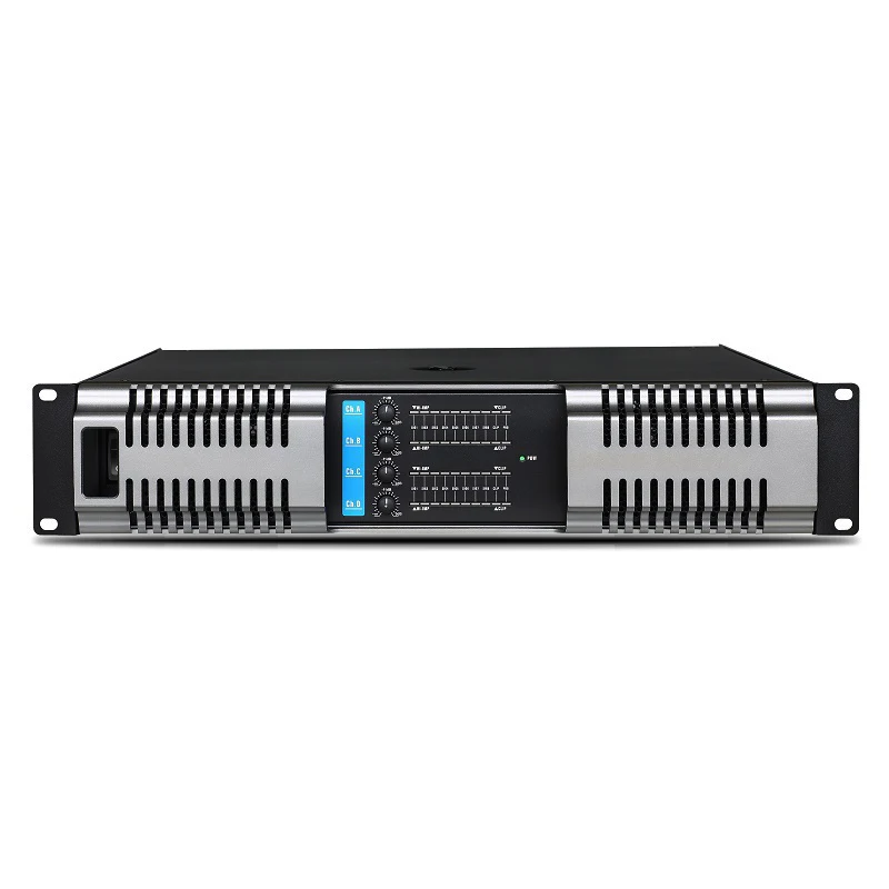 2U 4 Channel 800W Class H Power Amplifier Professional Audio Equipment For Live Show KTV Stage Daily Performance Use