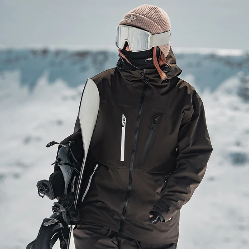 

Winter Hooded Warm Men Skiing Jackets Outdoor Sport Woman Snow Coats Mountain Waterproof Snowboard Female Windbreaker Clothes