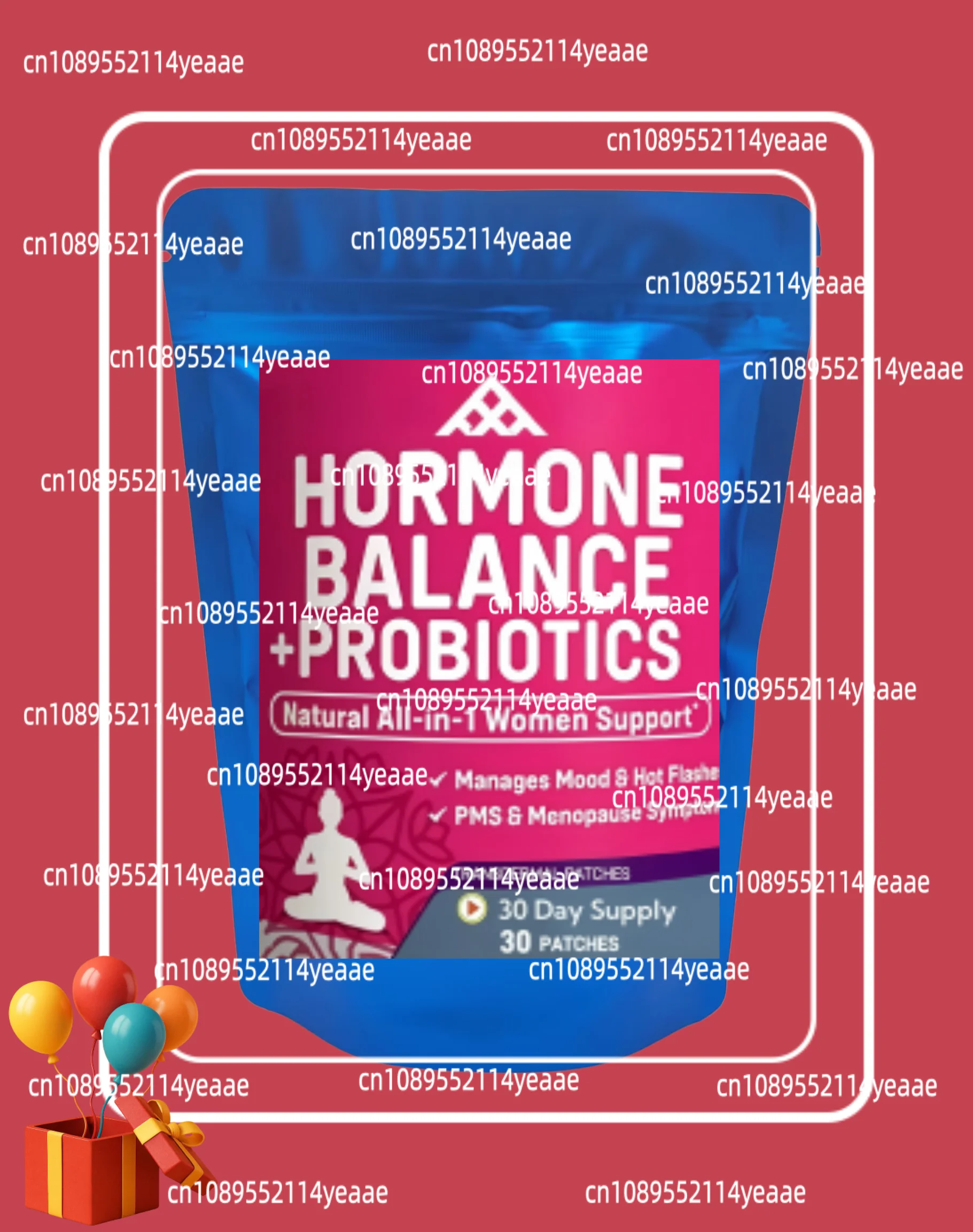 30 Patches Hormone Balance Probiotics For Women Transdermal Patches Menopause Relief, Weight Management