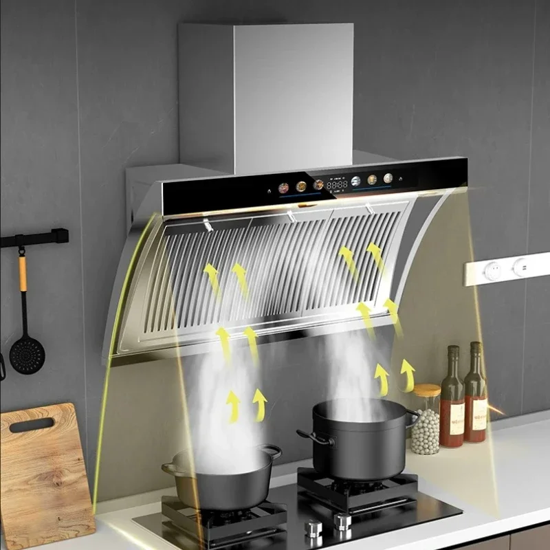 220V Newfly Kitchen Range Hood Stainless Steel Dual Motor High Suction Small New Style for Rental Apartment J