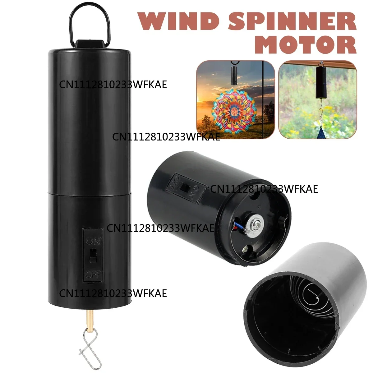 Wind Spinner Rotating Motor Solar Energy Electric Battery Powered Driven Garden Indoor Decor Drives Wind Chime Windmill Motor