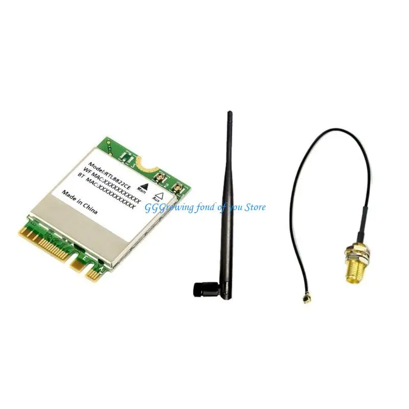 H9EB RTL8822 Kartu Jaringan WiFi 5 2.4G/5GHz dengan BT5.0 Tingkat Lanjut Cepat dan Stabil untuk Jaringan Rumah dan Kantor