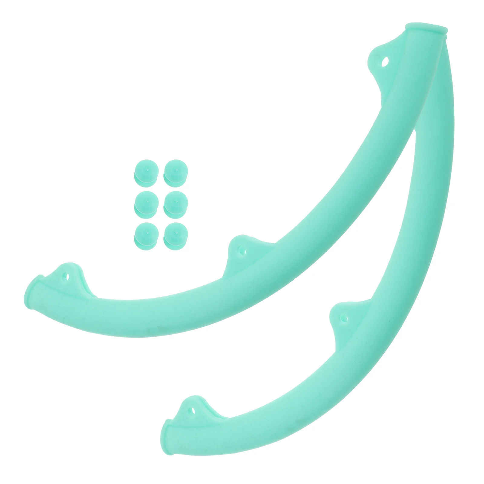 زوج واحد من واقي إطار كرة الريشة المقاوم للصدمات من السيليكون، غطاء أمامي للحماية الكاملة، تصميم مانع للانزلاق، مضرب مناسب عالمي