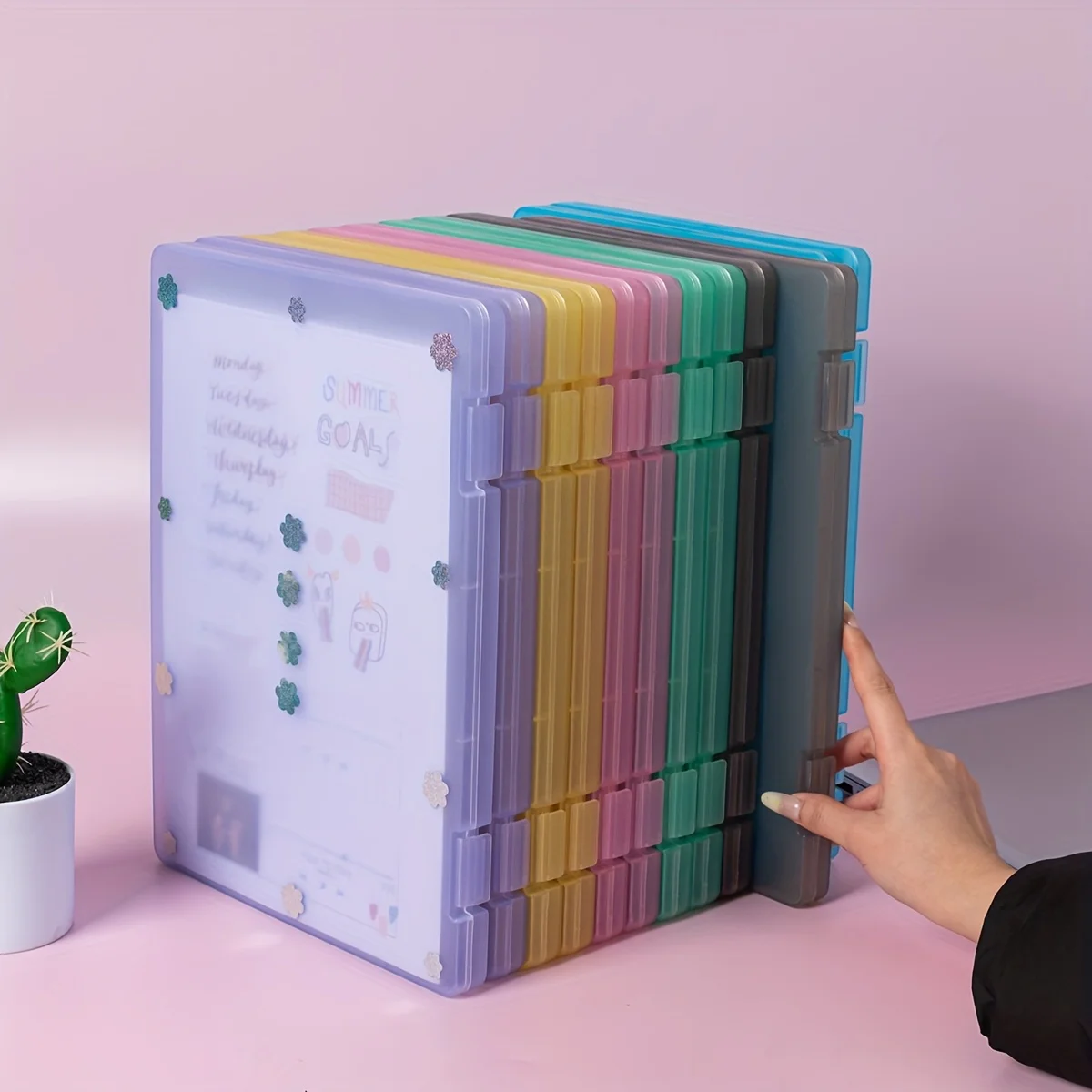 Invoice Storage Box, Office Supplies, Document Folder, Check Receipt, Household Manual, A4 File Organizer.