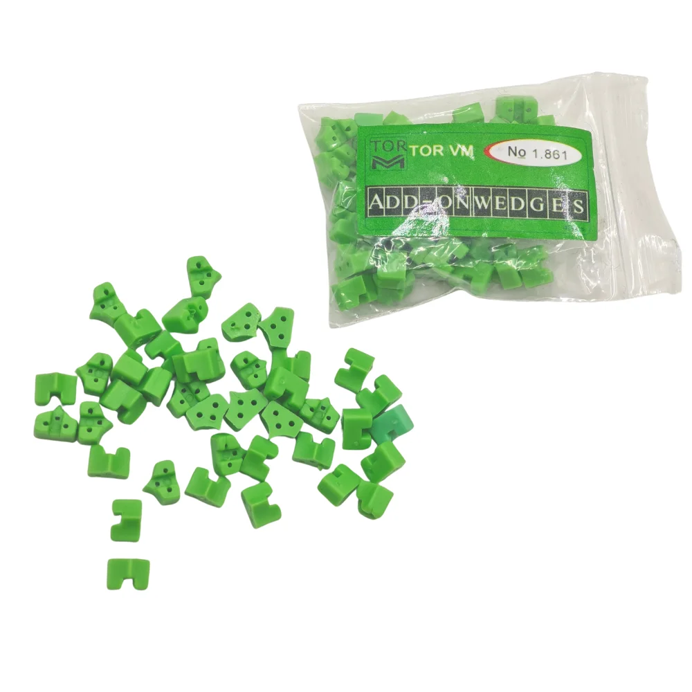 AG 40pcs/bag Dental Silicone Wedges Add On Wedges Rubber No 1.861 Delta Ring Tine Dentist Material Dentist Tools